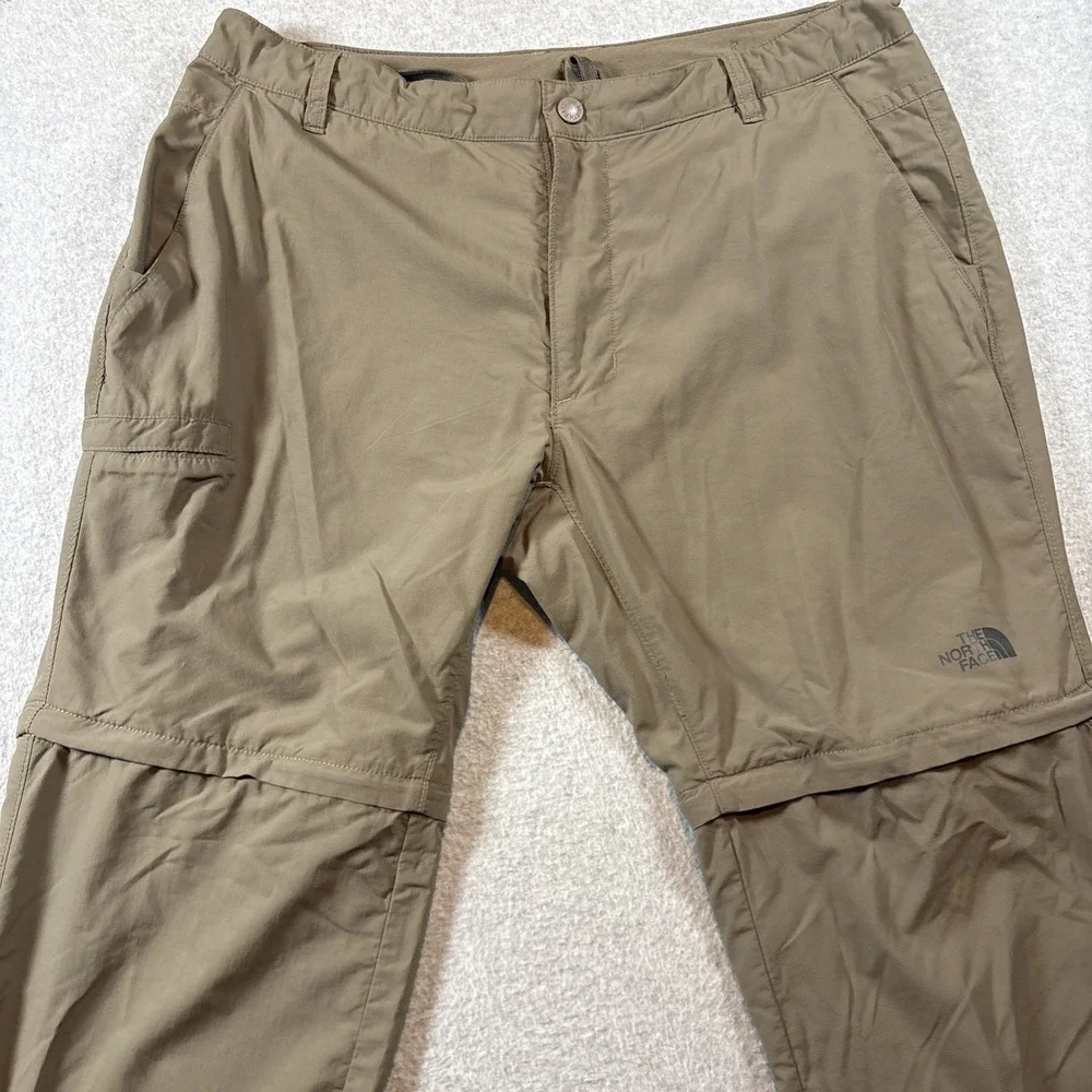 The North Face Pants Mens 38 (38x30)Brown Convertible Zip Off Hiking Outdoors
